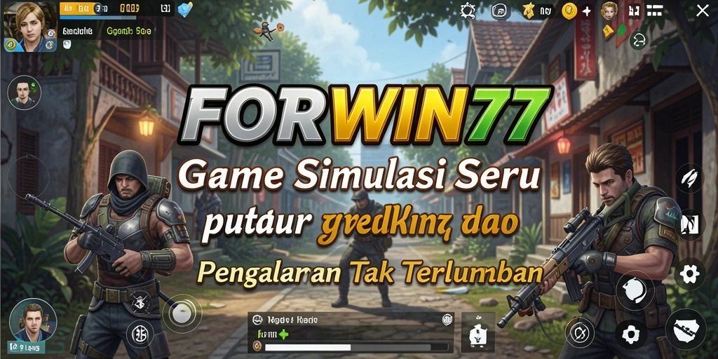 Tampilan gameplay menarik dari FORWIN77 yang menggambarkan aksi simulasi.