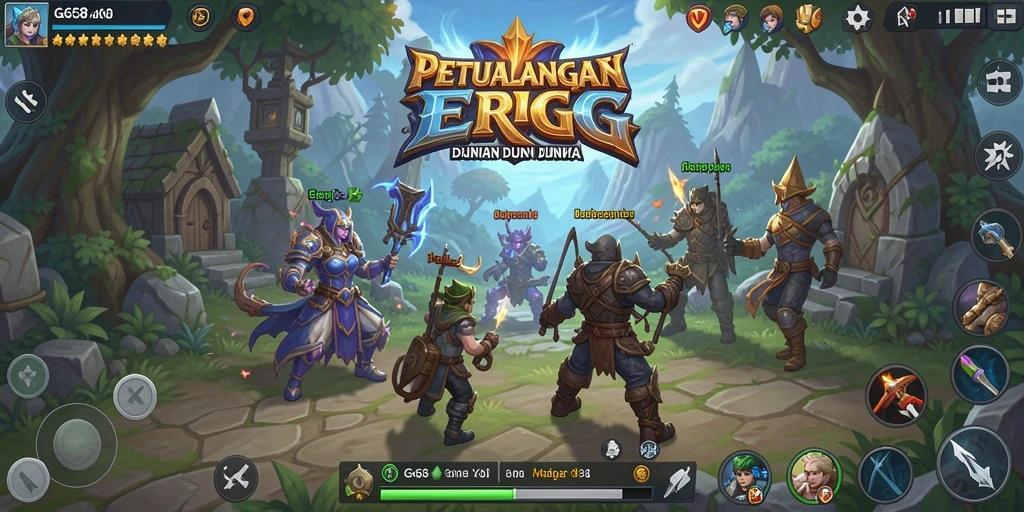 Tangkapan layar gameplay G668 menampilkan pertarungan RPG yang mendebarkan.