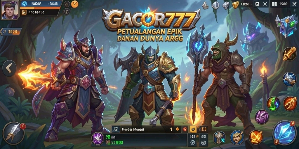 Tampilan gameplay GACOR777 yang mendebarkan dan epik.