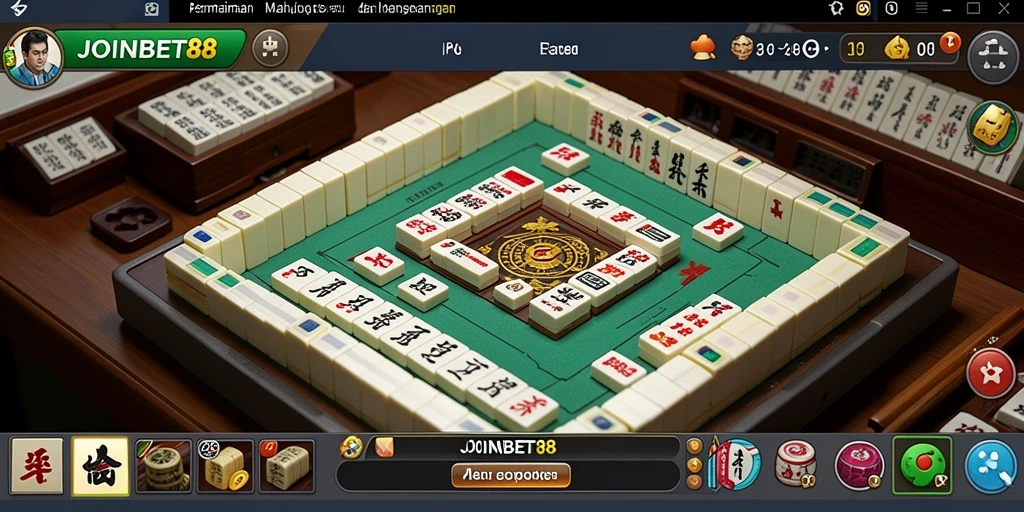 Screenshot utama JOINBET88 menunjukkan gameplay seru Mahjong.