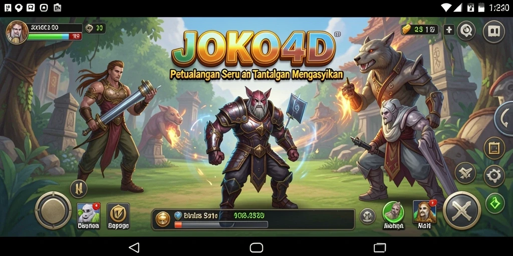 Tampilan gameplay seru dan penuh tantangan dari JOKO4D.
