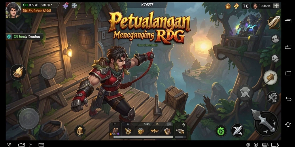 Tampilan menarik dari gameplay RPG KO857 yang penuh aksi.