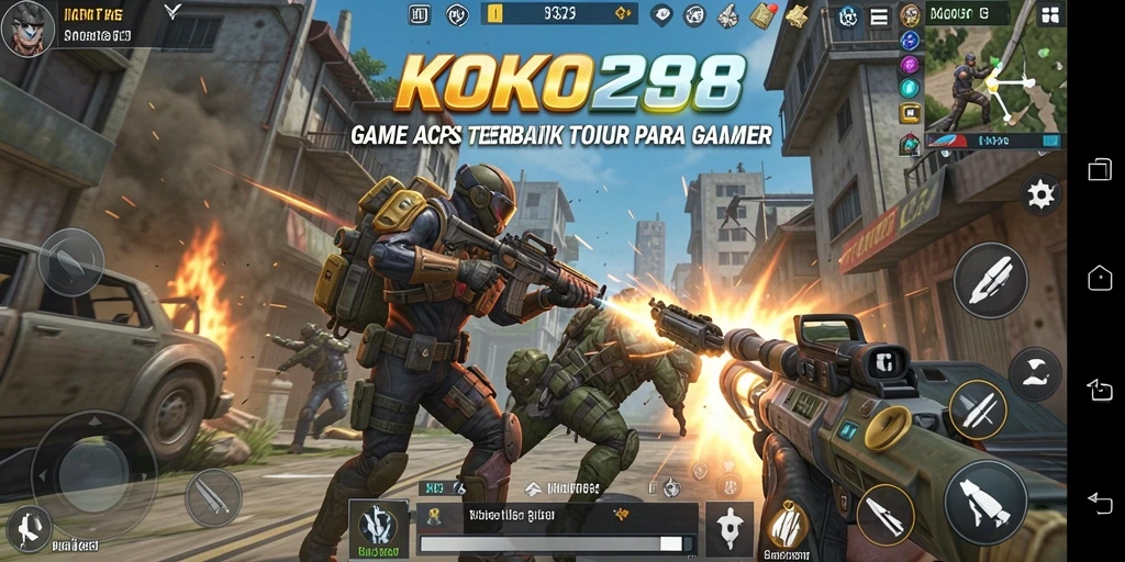 Tampilan aksi mendebarkan dari gameplay TPS KOKO288.