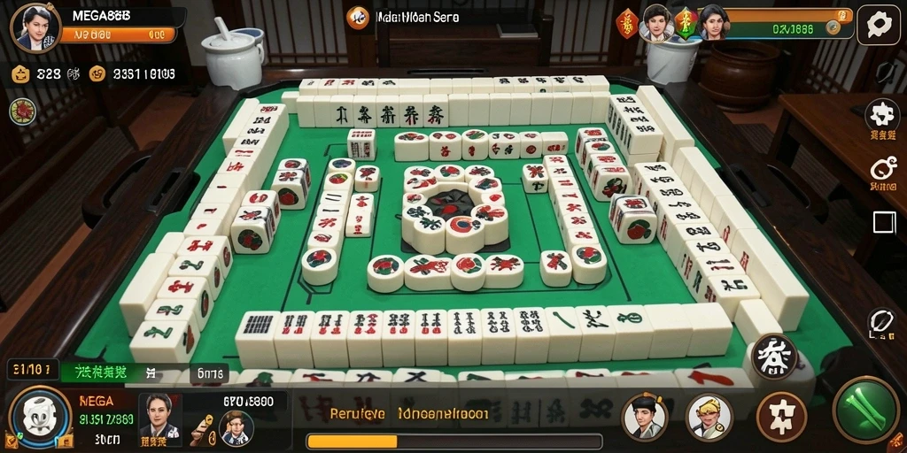 Tampilan gameplay MEGA888 yang mengasyikkan dan mendebarkan.