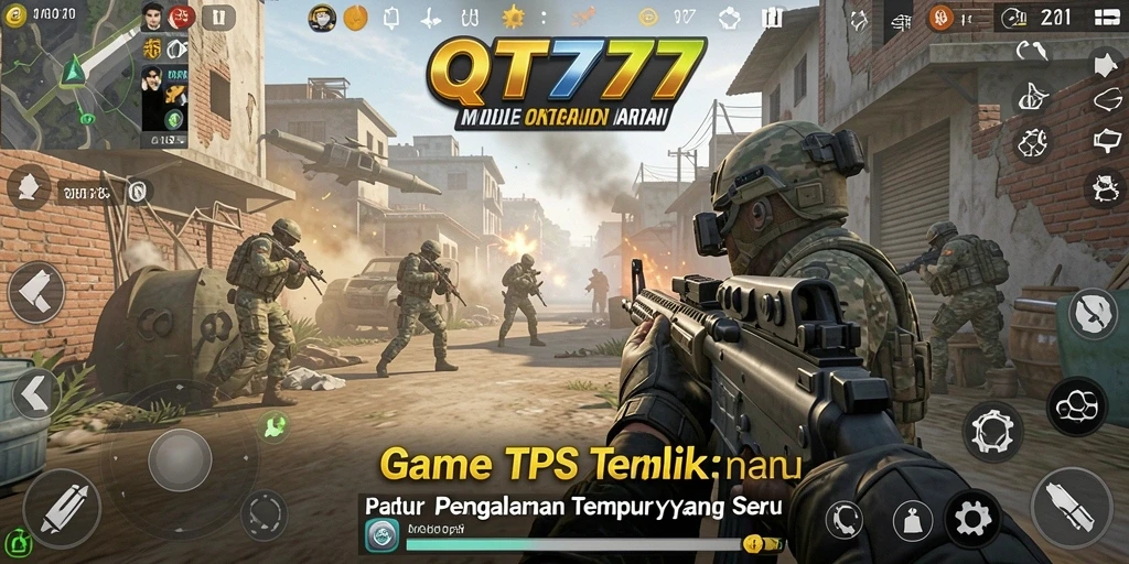 Tangkapan layar menampilkan aksi seru dalam gameplay QT777.