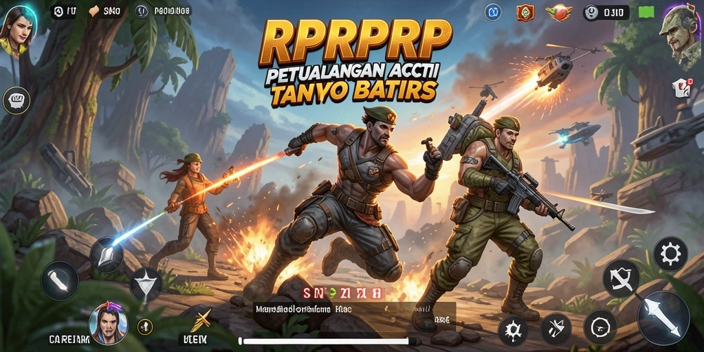 Tampilan gameplay RPRPRP yang intens dan menegangkan.