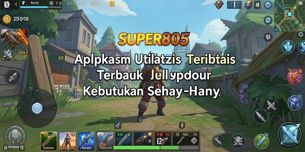 Tampilan utama SUPER805 dengan fitur utilitas yang menarik.