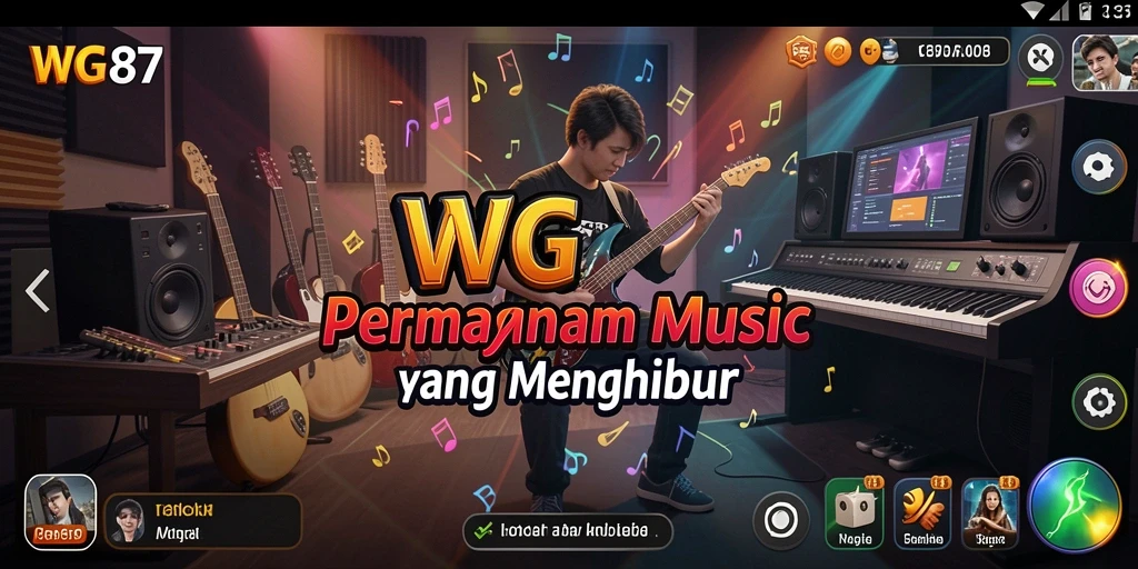 Screenshot WG87 menampilkan gameplay musik yang menarik dan seru.