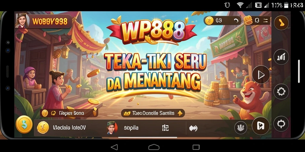 Screenshot dari gameplay WP888 menunjukkan teka-teki yang menarik dan menantang.