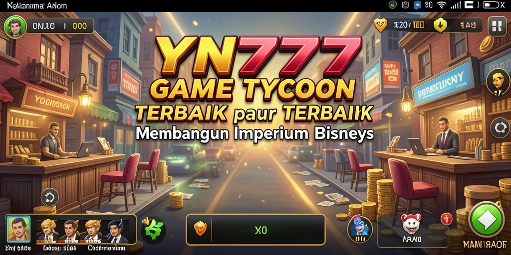 Screenshot gameplay YN777 menunjukkan keseruan membangun bisnis.